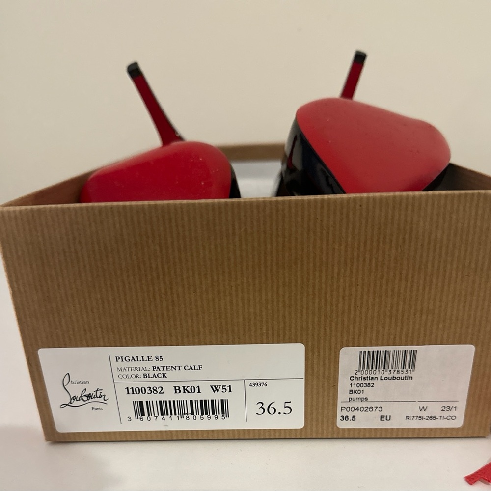 Christian Louboutin Glossy Black Heels - Picture 10 of 15
